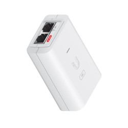 Injector PoE Ubiquiti UniFi 24W 48V 0.5A RJ45 Ecranat Pasiv Alb, POE-48-24W-WH